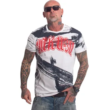 Pánská móda Pánské triko Yakuza Care Allover Regular 27008 white velikost: XL