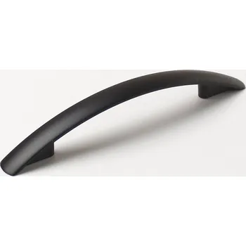 Nábytkové kování 63178 úchytka CARMEN rozteč 96mm mat černý (Elegantní úchytka řady CARMEN v matné černé barvě. Rozteč 96mm, jemně zaoblený tvar pro moderní interiéry.)