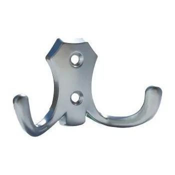 Věšák 770196 dvojháček kov satén chrom (Nástěnný dvojháček v povrchu satén chrom. Praktický doplněk do interiéru.)