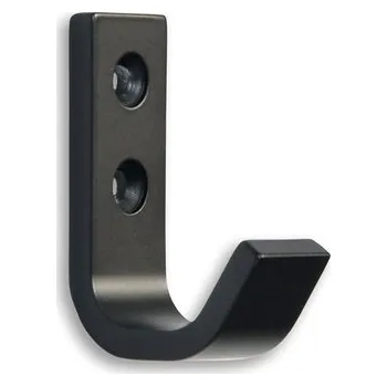 Věšák 12221 háček moderní kovový černý knk (Nástěnný háček. Jednoduchý a funkční doplněk do interiéru.)