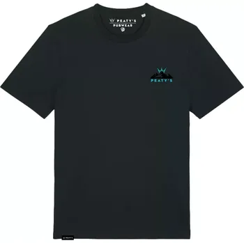 cyklistický dres PEATYS PEATY'S PUBWEAR TRIKO S KRÁTKÝM RUKÁVEM SUNRISE BLACK (PPW-25-TEE-RZE-BLK) XL