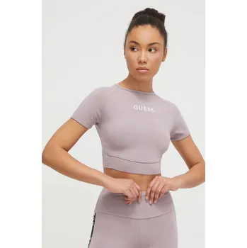 Pánské oblečení Tričko Guess ALINE fialová barva, V3RP16 KABR0 V3RP16.KABR0 45X, vel. XL