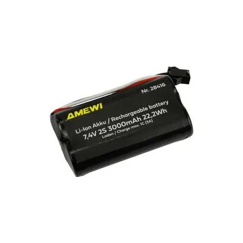 Li-Ion akumulátor 2S 7,4V 3000mAh konektor HBX 3-PIN