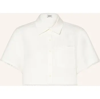 Simkhai Dámská Cropped Halenka Solange Se Lnem, krémová, 38