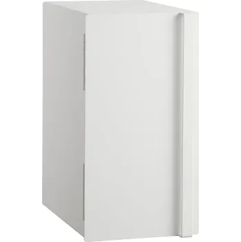 Bílý kovový chlebník Yamazaki Tower 22 x 34,5 cm