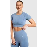 Dámský crop top Iron Aesthetics Faded, washed blue : Barva - Modrá, Velikost - M