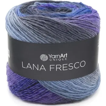 Příze YarnArt Příze Lana Fresco - 8101 fialovo-modrá melír