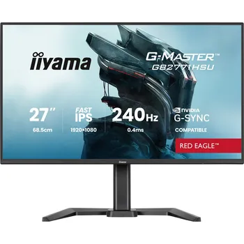 Monitor iiyama G-Master/GB2771HSU-B1/27''/IPS/FHD/240Hz/0,4ms/Černá/3R GB2771HSU-B1