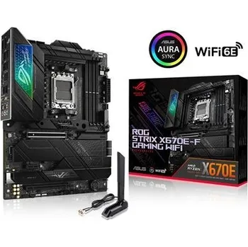 Základní deska BAZAR - ASUS MB Sc AM5 ROG STRIX X670E-F GAMING WIFI, AMD X670, 4xDDR5, 1xDP, 1xHDMI, WI-FI - (Bez příslušenství), 90MB1BA0-M0EAY0//BAZAR