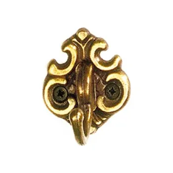 Věšák H1. Háček staromosaz (Nástěnný háček v povrchu mosaz. Vhodné řešení pro nábytek v interiéru.)