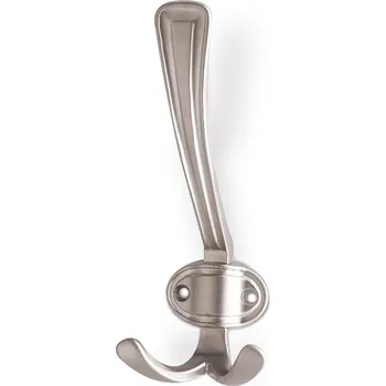 Věšák 12252 věšák ALEX satén nikl (Nástěnný věšák v povrchu satén nikl. Jednoduchý a funkční doplněk do interiéru.)