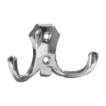 Věšák 770195 dvojháček kov chrom (Nástěnný dvojháček v povrchu chrom. Praktický doplněk do interiéru.)