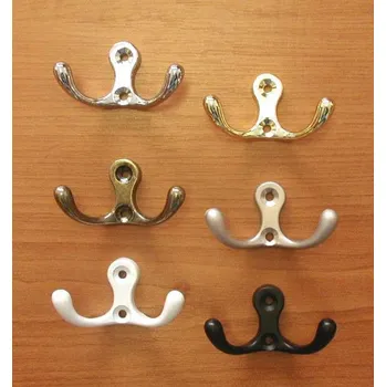 Věšák 63413 věšák ZORO staromosaz (Nástěnný věšák v povrchu mosaz. Praktický doplněk do interiéru.)