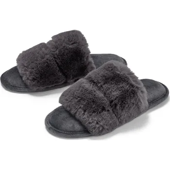 Dámské pantofle 689199 - Tchibo - Plyšové pantofle - pro ženy - vel. 36-37 - barva: šedá