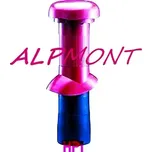 Roura dlouhá odvětrávací Venduct s odvodem kondenzátu – 125 mm červená