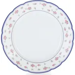 Thun 1794 Rose, talíř dezertní, 19 cm, Thun, růžičky, modré lemování