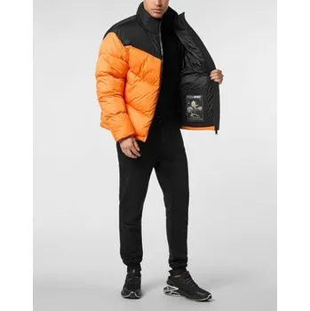 Pánská větrovka Plein Sport Vatovaná bunda 24023 Oranžová Regular Fit XXL