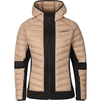 Dámská větrovka bunda dámská Progress JANNU hybridní kapučíno/černá