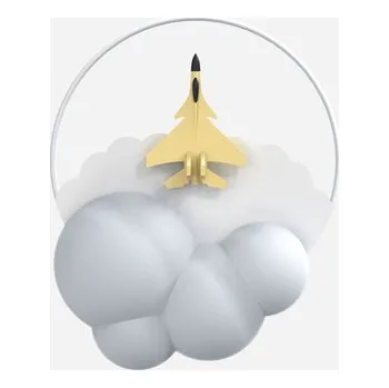 Zlaté stropní LED svítidlo FOCUS s dálkovým ovládáním