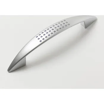 Nábytkové kování 770277 úchytka DANIEL rozteč 96mm satén chrom (Základní úchytka s roztečí 96mm v satén chromu.)