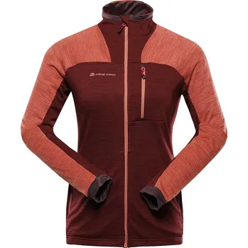 Dámská mikina Dámská funkční mikina ALPINE PRO Onneca 3 červená Velikost: M