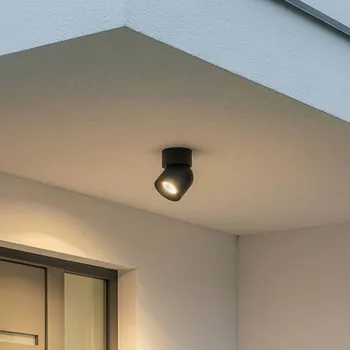 Lampička Euluna Stropní bodové osvětlení Oscar, černé, hliník, výška 13,5 cm, GU10 černý 1 x 15 W LED - Doprava zdarma