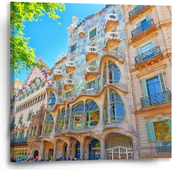 Obraz Sablio Obraz Barcelona Gaudi Casa Batllo 2 - 50x50 cm