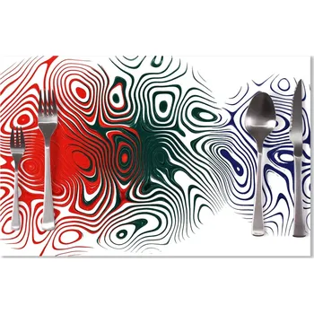 prostírání Sablio Prostírání Dvoubarevná abstrakce: 40x30cm