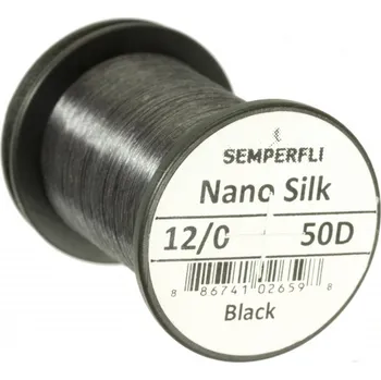 Nit HANÁK - Vazací nit Semperfli Nano Silk 18/0 Černá - 100m