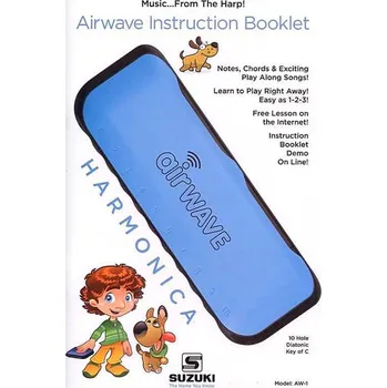 Foukací harmonika SUZUKI AW-1 Airwave Blue - dětská foukací harmonika