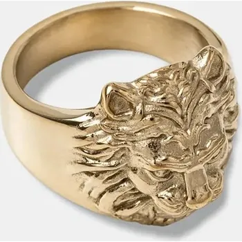Prsten Pečetní prsten Guess LION KING JUMR01.307JW zlatá GLD, vel. 66