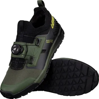 Pánské cyklistické tretry LEATT Cyklistické tretry - PROFLAT 2.0 - zelená 44