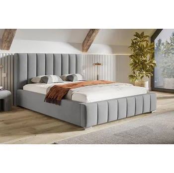 Ložnicová sestava Čalouněná postel Bed 10 box rozměr 90x200 vyberte barvu nohou Nohy bílé vyberte rošt Kovový rošt