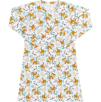 Dívčí oblečení Noční košile dlouhý rukáv Hnědá,Modrá,Bílá - 110 BX1001412