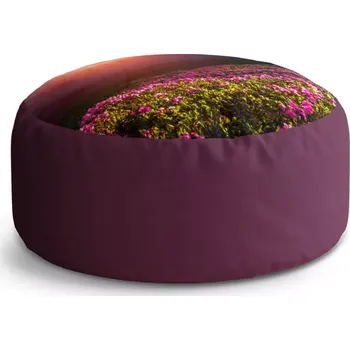 Taburet Sablio Taburet Circle Rozkvetlá příroda: 38x48 cm