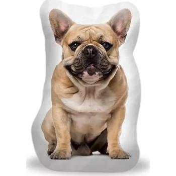 Polštář Sablio 3D polštář ve tvaru Francouzský buldoček 3
