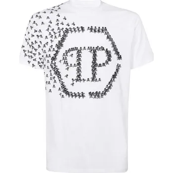 Philipp Plein pánské tričko s krátkým rukávem Philipp Plein černá | bílá 3490923