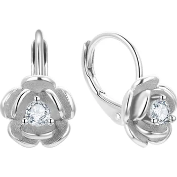 Náušnice NUBIS® Stříbrné náušnice kytičky - NB-3163