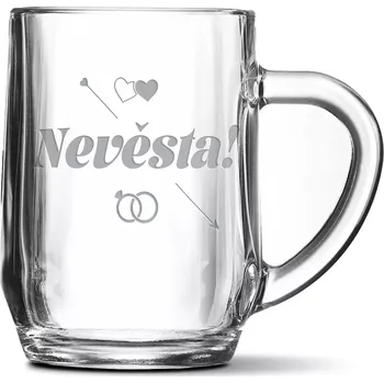 Sklenice Sablio Půllitr Nevěsta!: 0,5