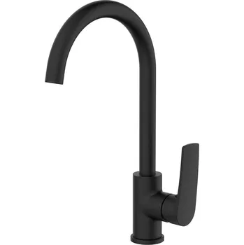 Vodovodní baterie SAMONA KORANA stojánková dřezová baterie, černá mat 10221401B