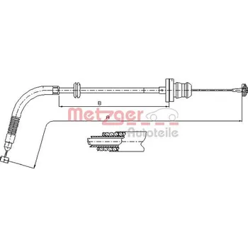 Lanko plynu METZGER 413.25