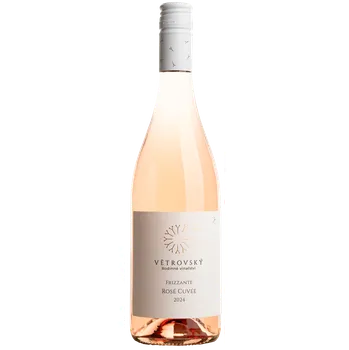 Víno Frizzante rosé cuvée 2024, moravské zemské víno - perlivé, Vinařství Větrovský, polosladké