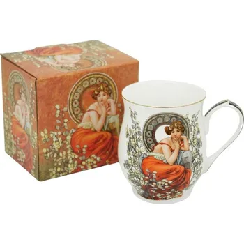 šapo 300ml-1ks, A.MUCHA, světlý, DB, baněný porcelán