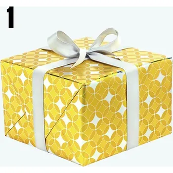 Balící papír Balící dárkový vánoční papír P2_METAL_OG_2 Zlatý Varianta: mix