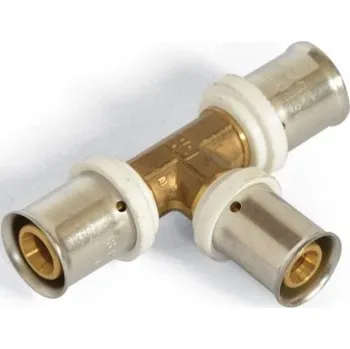 Vodovodní potrubí Gabotherm MULTIPRESS GT-M-PTR T-kus 20/16/16 redukovaný, lisovací, voda, mosaz