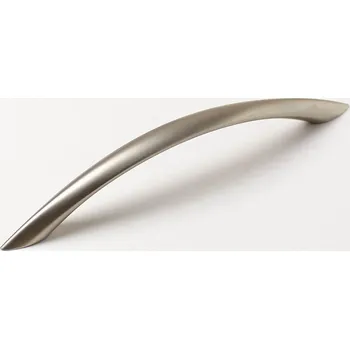 Nábytkové kování 770129 úchytka KAREL rozteč 128mm satén nikl (Úchytka s roztečí 128mm v matném satén niklu. Univerzální velikost a diskrétní povrch pro moderní interiéry.)