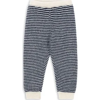 Chlapecké kalhoty Dětské kalhoty s příměsí alpakové vlny Konges Sløjd BERLE KNIT PANTS tmavomodrá barva, KS103717 KS103717.9BYA 59X, vel. 122-128