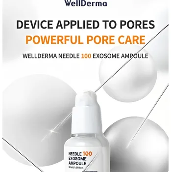 Pleťové sérum WellDerma Needle Exosome Ampoule 100 - 30 ml - intenzivní omlazující sérum s exosomy a mikrojehličkami
