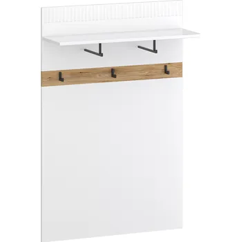 Ložnicová sestava Věšáková stěna 80, bílá/dub evoke, VELIS