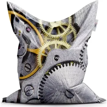 Sedací pytel Sablio Sedací vak Classic Hodinový strojek - 150x100 cm